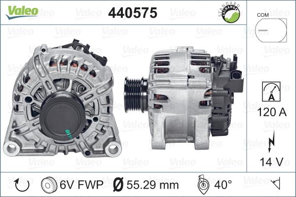 Valeo 440575 - Alternator autospares.lv