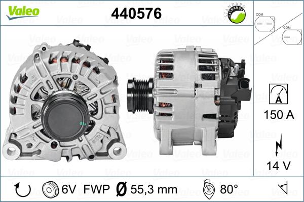 Valeo 440576 - Alternator autospares.lv