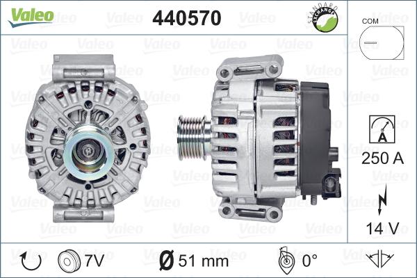 Valeo 440570 - Alternator autospares.lv