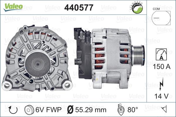 Valeo 440577 - Alternator autospares.lv