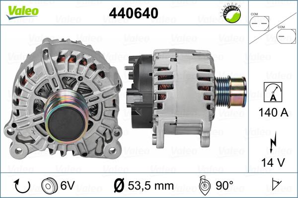 Valeo 440640 - Alternator autospares.lv