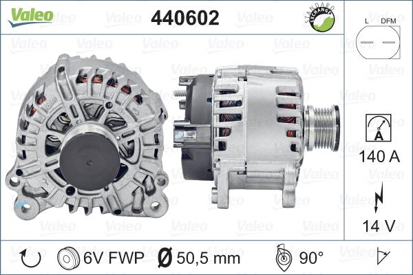 Valeo 440602 - Alternator autospares.lv