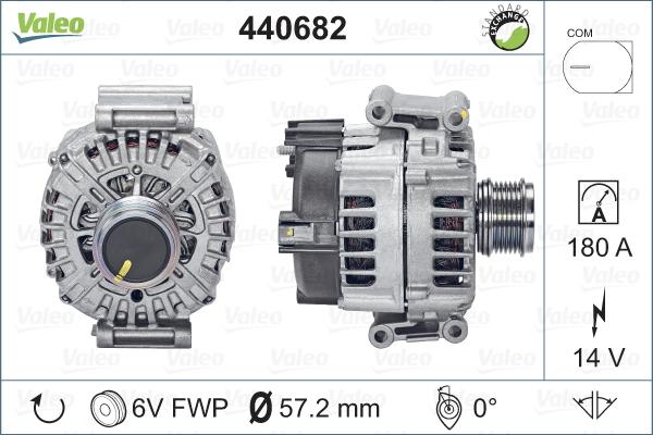 Valeo 440682 - Alternator autospares.lv