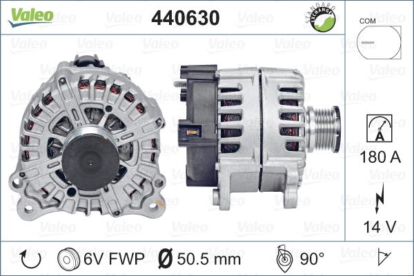 Valeo 440630 - Alternator autospares.lv