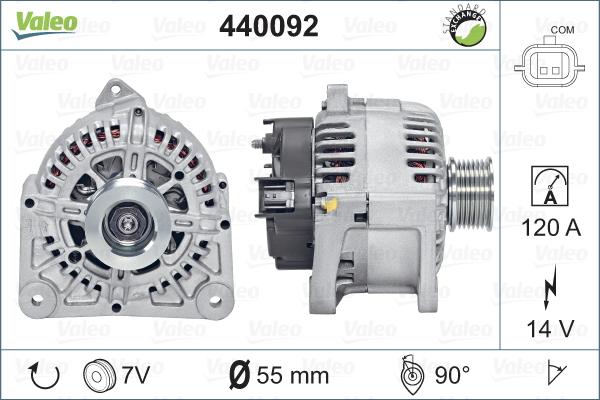 Valeo 440092 - Alternator autospares.lv