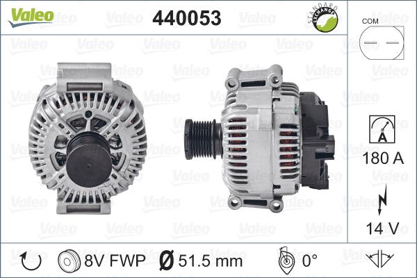 Valeo 440053 - Alternator autospares.lv
