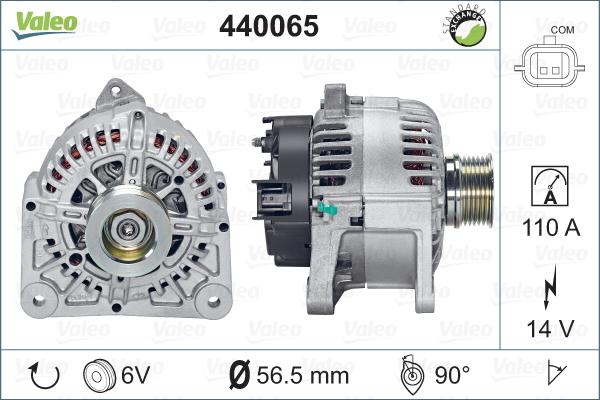 Valeo 440065 - Alternator autospares.lv