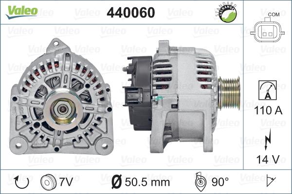 Valeo 440060 - Alternator autospares.lv