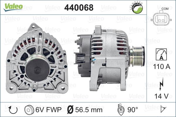 Valeo 440068 - Alternator autospares.lv