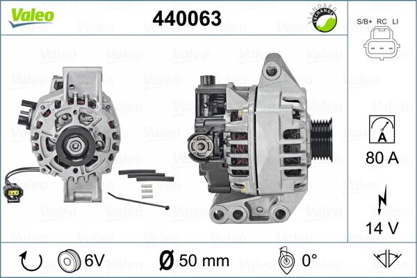 Valeo 440063 - Alternator autospares.lv