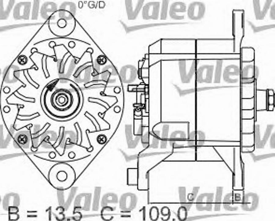 Valeo 440013 - Alternator autospares.lv