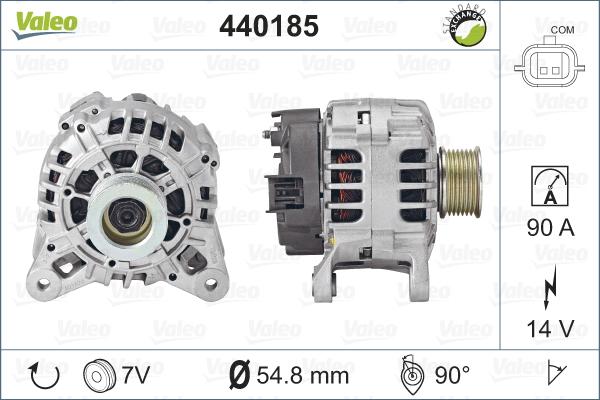 Valeo 440185 - Alternator autospares.lv