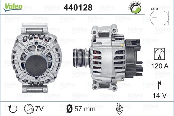 Valeo 440128 - Alternator autospares.lv