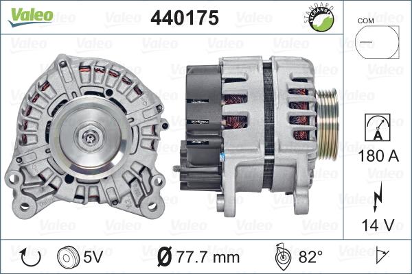 Valeo 440175 - Alternator autospares.lv