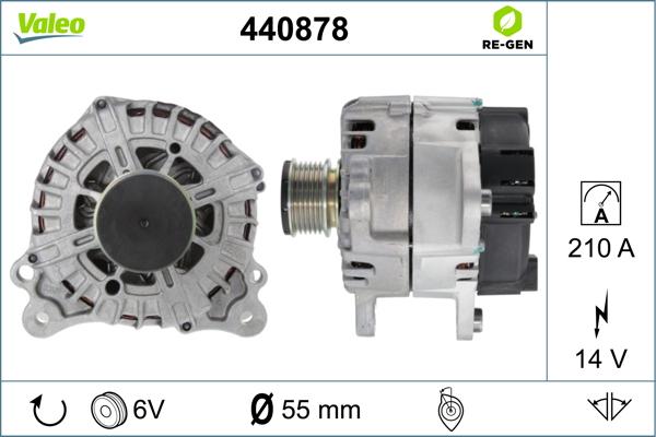 Valeo 440878 - Alternator autospares.lv