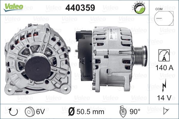 Valeo 440359 - Alternator autospares.lv