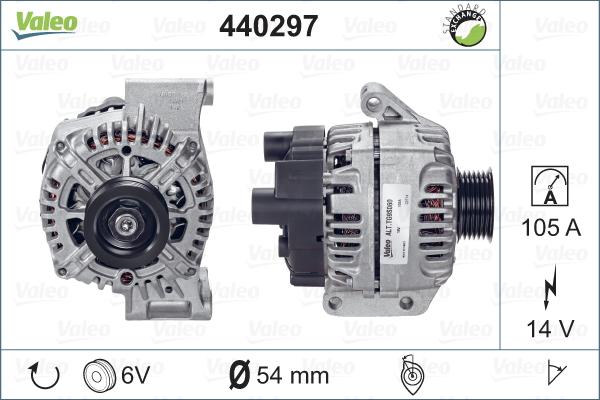 Valeo 440297 - Alternator autospares.lv