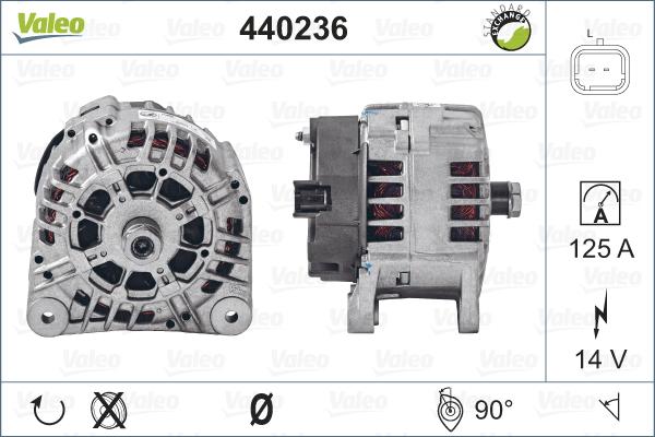 Valeo 440236 - Alternator autospares.lv