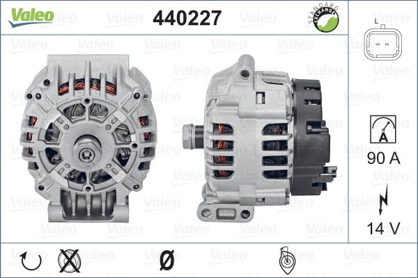 Valeo 440227 - Alternator autospares.lv