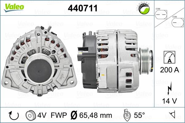 Valeo 440711 - Alternator autospares.lv