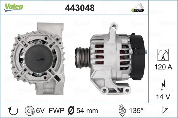 Valeo 443048 - Alternator autospares.lv