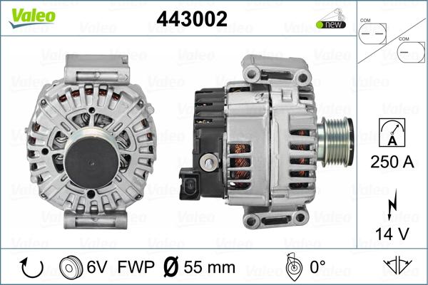 Valeo 443002 - Alternator autospares.lv