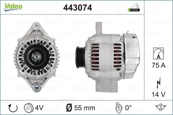 Valeo 443074 - Alternator autospares.lv