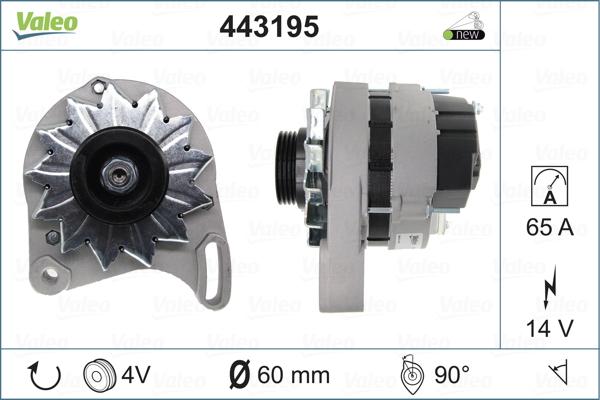 Valeo 443195 - Alternator autospares.lv