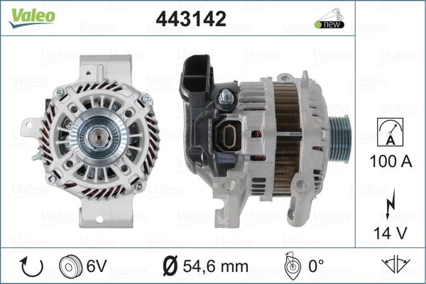 Valeo 443142 - Alternator autospares.lv