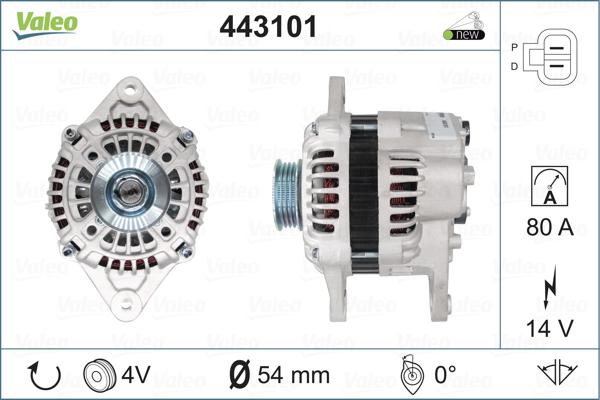 Valeo 443101 - Alternator autospares.lv