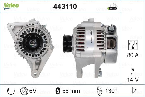 Valeo 443110 - Alternator autospares.lv