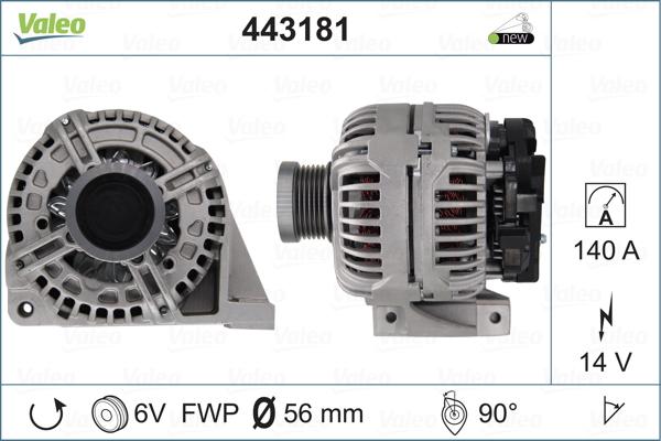 Valeo 443181 - Alternator autospares.lv