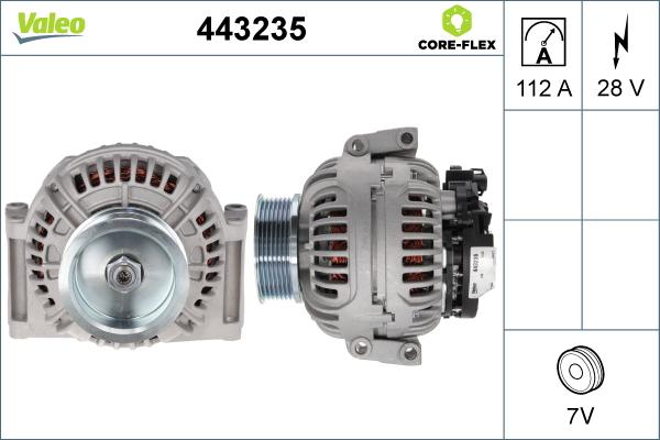 Valeo 443235 - Alternator autospares.lv