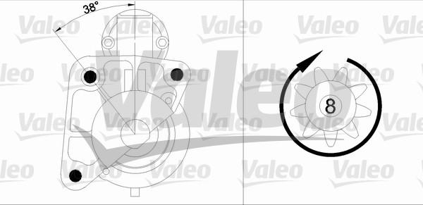 Valeo 455950 - Starter autospares.lv