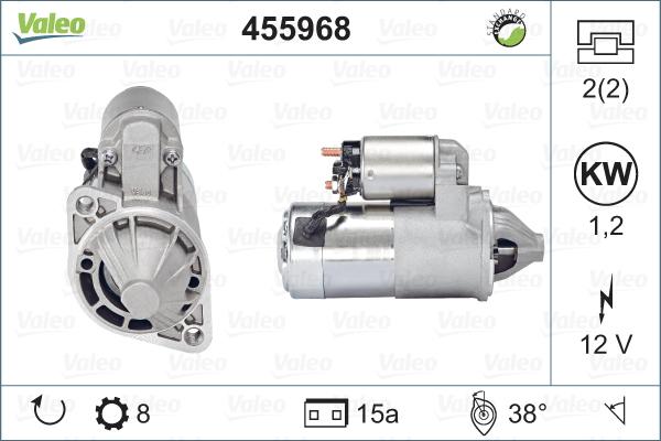 Valeo 455968 - Starter autospares.lv