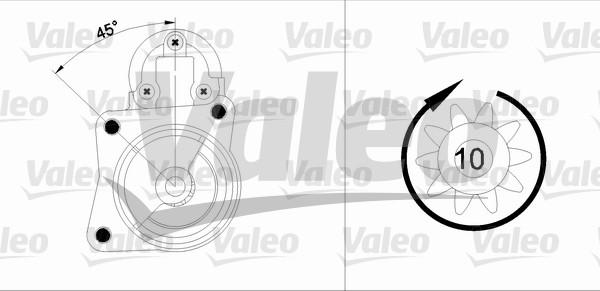 Valeo 455904 - Starter autospares.lv