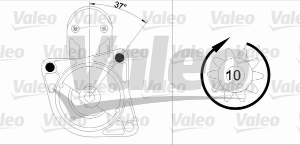 Valeo 455915 - Starter autospares.lv