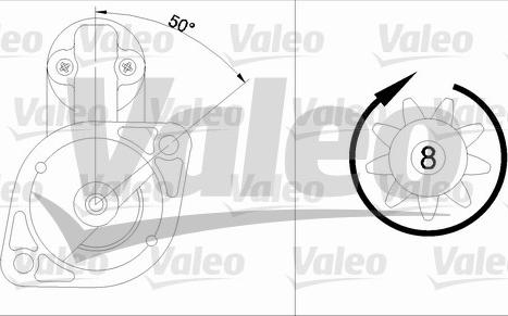 Valeo 455910 - Starter autospares.lv