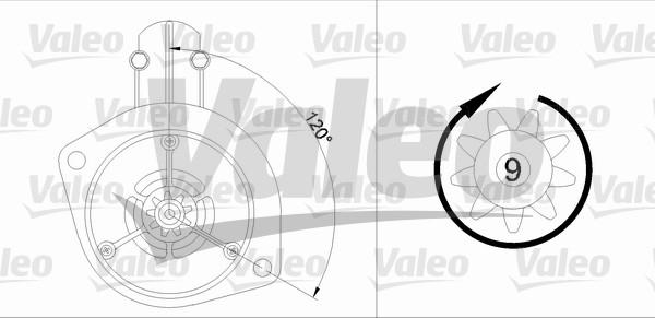 Valeo 455911 - Starter autospares.lv