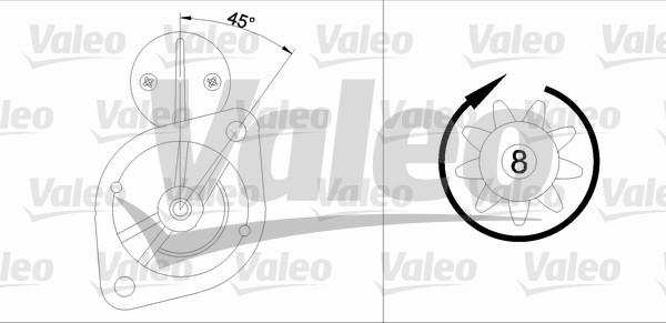 Valeo 455913 - Starter autospares.lv