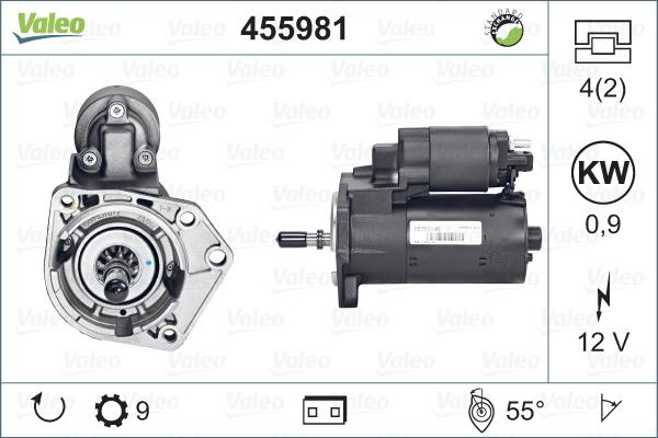 Valeo 455981 - Starter autospares.lv