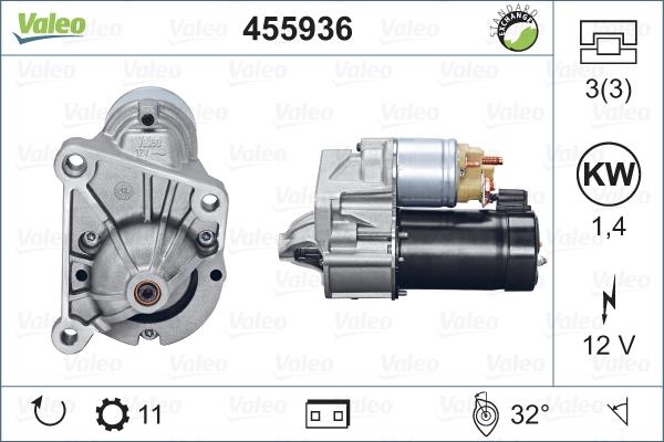 Valeo 455936 - Starter autospares.lv