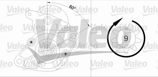 Valeo 455924 - Starter autospares.lv