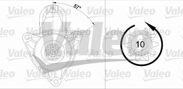 Valeo 455979 - Starter autospares.lv