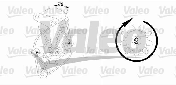 Valeo 455594 - Starter autospares.lv