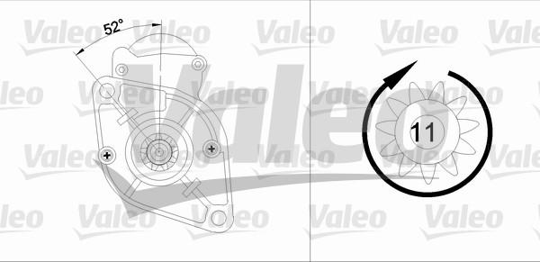 Valeo 455595 - Starter autospares.lv