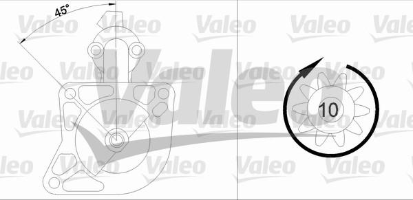 Valeo 455592 - Starter autospares.lv