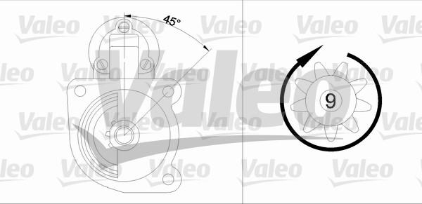 Valeo 455545 - Starter autospares.lv