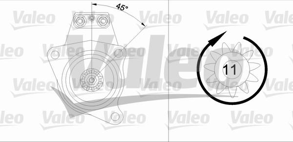 Valeo 455546 - Starter autospares.lv