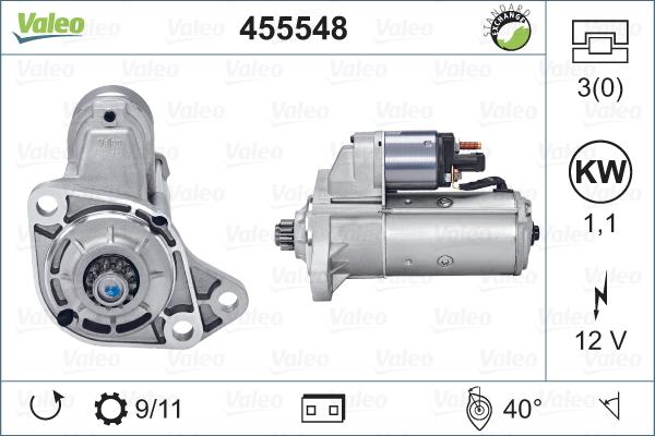 Valeo 455548 - Starter autospares.lv